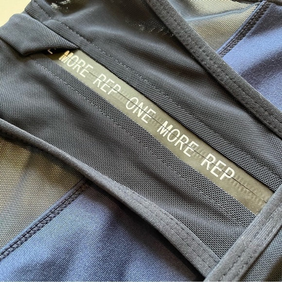 Zyia active size S navy blue twilight all star sports bra glitter mesh - Picture 3 of 7